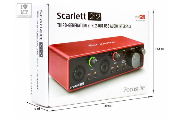 Аудиоинтерфейс FOCUSRITE Scarlett 2i2 3rd Gen