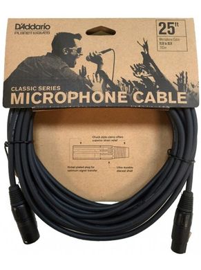 D`ADDARIO PW-CMIC-25 Classic Series Microphone Cable (7.62m)