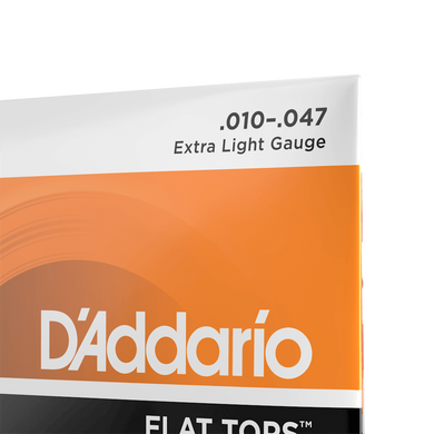 D'ADDARIO EFT15 FLAT TOPS PHOSPHOR BRONZE EXTRA LIGHT (10-47)