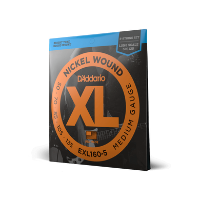 D'ADDARIO EXL160-5 XL NICKEL WOUND BASS MEDIUM 5-STRING (50-135)