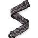D'ADDARIO 50BAL03 AUTO LOCK GUITAR STRAP (BLACK PADDED GEOMETRIC)