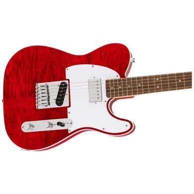 Електрогітара SQUIER by FENDER AFFINITY SERIES TELECASTER FLAME MAPLE TOP CRIMSON RED TRANSPARENT