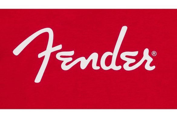 Футболка FENDER T-SHIRT SPAGHETTI LOGO DAKOTA RED