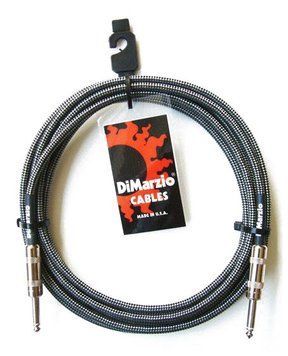 DIMARZIO EP1710SS INSTRUMENT CABLE 10ft (BLACK GREY)