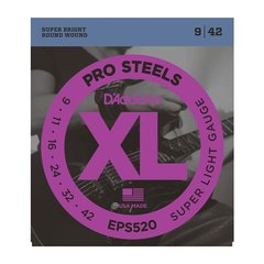 D`ADDARIO EPS520 XL PRO STEELS SUPER LIGHT 09-42