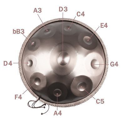 FZONE HP22I9N-Purple - Handpan Drum 22"
