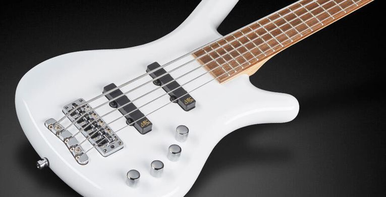 WARWICK ROCKBASS CORVETTE BASIC, 5-STRING (SOLID WHITE HIGH POLISH)