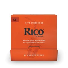 D`ADDARIO RJA0115-B25 Rico by D'Addario - Alto Sax #1.5 - 25 Box