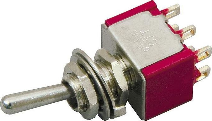 DIMARZIO EP1107 DPDT 3-WAY MINI SWITCH (on-off-on)