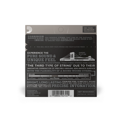 D'ADDARIO EHR350 XL HALF ROUNDS JAZZ LIGHT (12-52)