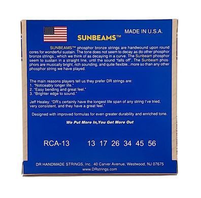 DR Strings SUNBEAM Acoustic Phosphor Bronze - Medium (13-56)