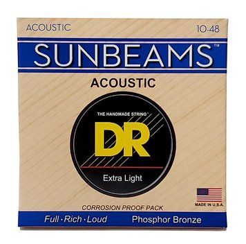 DR Strings SUNBEAM Acoustic Phosphor Bronze - Extra Light (10-48)