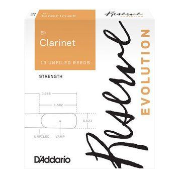 D`ADDARIO DCE10355 Reserve Evolution Bb Clarinet #3.5+ - 10 Box