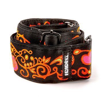 DUNLOP JIMI HENDRIX BLACKLIGHT MONTEREY ORANGE STRAP
