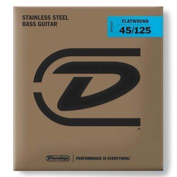 DUNLOP DBFS45125 Stainless Steel Flatwound Bass 45-125