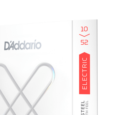 D'ADDARIO XSE1052 XS Coated Electric Guitar Strings, Light Top Heavy Bottom (10-52)