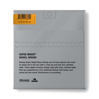 DUNLOP DBSBN40120 SUPER BRIGHT NICKEL (40-120)