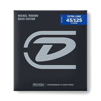 DUNLOP DBN45125XL NICKEL WOUND BASS EXTRA LONG SCALE 45-125