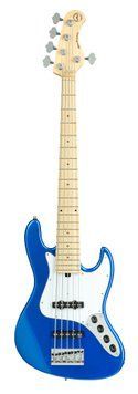 SADOWSKY METROEXPRESS 21-FRET VINTAGE J/J BASS, MAPLE, 5-STRING (OCEAN BLUE METALLIC HIGH POLISH)