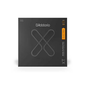 D'ADDARIO XTE1059 XT ELECTRIC NICKEL PLATED STEEL 7-STRING REGULAR LIGHT (10-59)