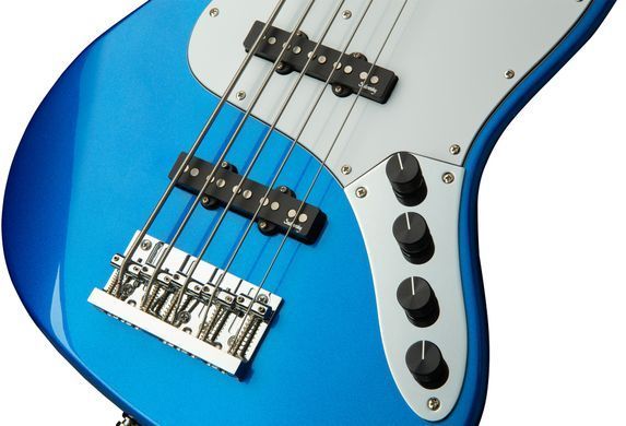SADOWSKY METROEXPRESS 21-FRET VINTAGE J/J BASS, MAPLE, 5-STRING (OCEAN BLUE METALLIC HIGH POLISH)