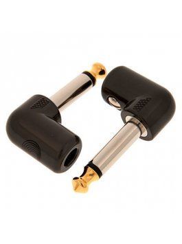 D'ADDARIO PW-GRAP-2 1/4 INCH PLUG, RIGHT ANGLE