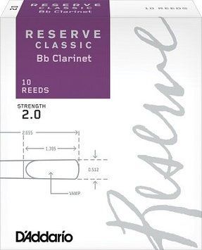 D`ADDARIO DCT1020 Reserve Classic Bb Clarinet #2.0 - 10 Box