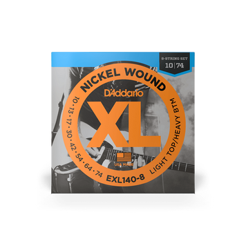 D'ADDARIO EXL140-8 XL NICKEL WOUND LIGHT TOP / HEAVY BOTTOM 8-STRING (10-74)