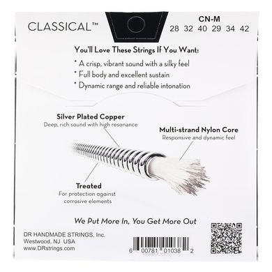 DR Strings CLASSICAL NYLON Medium Tension