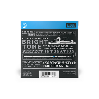 D'ADDARIO EXL140-8 XL NICKEL WOUND LIGHT TOP / HEAVY BOTTOM 8-STRING (10-74)