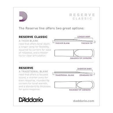 D`ADDARIO DCT1020 Reserve Classic Bb Clarinet #2.0 - 10 Box