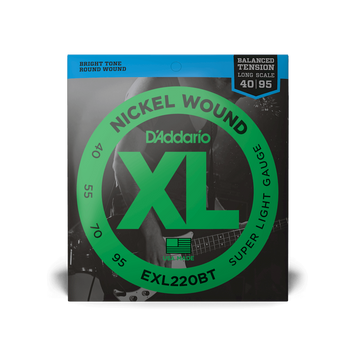 D'ADDARIO EXL220BT XL NICKEL WOUND BALANCED TENSION SUPER LIGHT (40-95)
