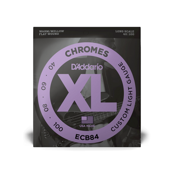 D'ADDARIO ECB84 XL CHROMES BASS CUSTOM LIGHT (40-100)