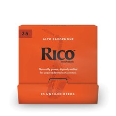 D`ADDARIO RJA0125-B25 Rico by D'Addario - Alto Sax #2.5 - 25 Box