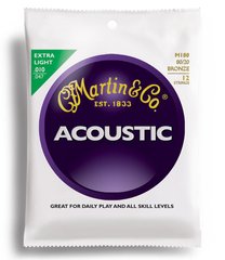 MARTIN M180 Traditional Acoustic 80/20 Bronze Extra Light 12-String (10-47)
