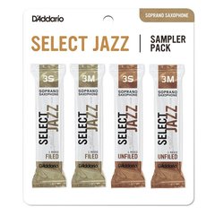 D`ADDARIO Select Jazz Reed Sampler Pack - Soprano Sax 3S/3M
