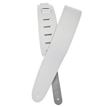 PLANET WAVES PW25BL02 Basic Classic Leather Guitar Strap, White