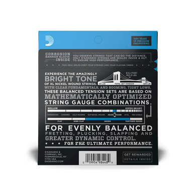 D'ADDARIO EXL170BT XL NICKEL WOUND BALANCED TENSION REGULAR LIGHT (45-107)
