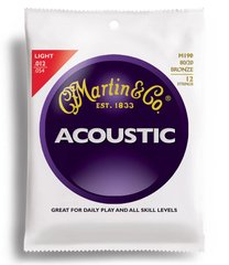 MARTIN M190 Traditional Acoustic 80/20 Bronze Light 12-String (12-54)