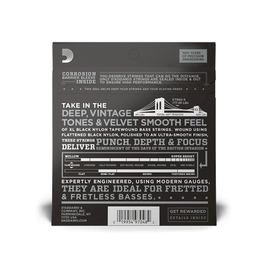 D'ADDARIO ETB92-5 XL NYLON TAPEWOUND 5-STRING BASS (50-135)