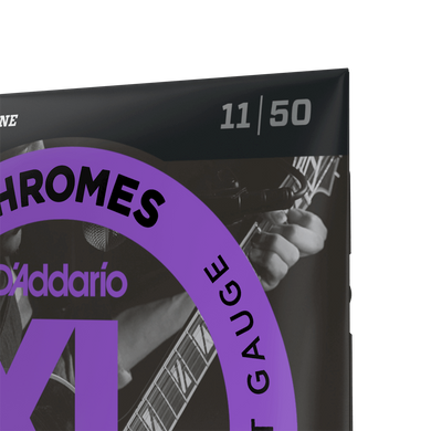 D'ADDARIO ECG24 XL CHROMES JAZZ LIGHT (11-50)