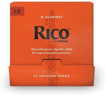 D`ADDARIO RCA0115-B25 Rico by D'Addario - Bb Clarinet #1.5 - 25 Box