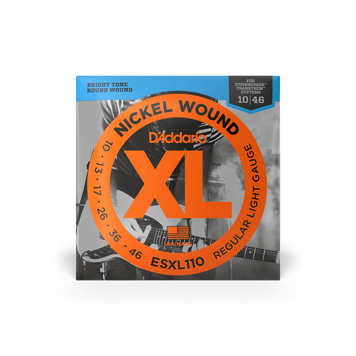 D'ADDARIO ESXL110 XL NICKEl WOUND REGULAR LIGHT DOUBLE BALL END (10-46)