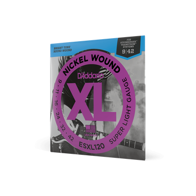 D'ADDARIO ESXL120 XL NICKEL WOUND SUPER LIGHT DOUBLE BALL END (09-42)