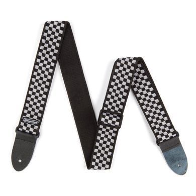 DUNLOP D3831BK CLASSIC BLACK/WHITE CHECK STRAP