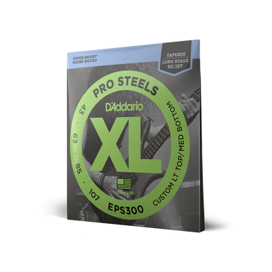 D'ADDARIO EPS300 XL PROSTEEELS BASS Custom Light Top/Medium Bottom (43-107)