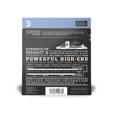 D'ADDARIO EPS300 XL PROSTEEELS BASS Custom Light Top/Medium Bottom (43-107)