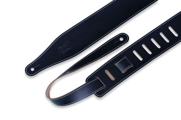 LEVY'S DM17-BLK TOP GRAIN SERIES GUITAR STRAP (Black)