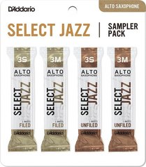 D`ADDARIO Select Jazz Reed Sampler Pack - Alto Sax 3S/3M