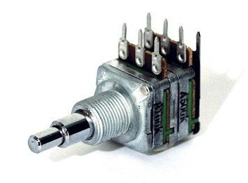 WARWICK M85110 MEC MONO STACKED POTENTIOMETER, B100K / B100K